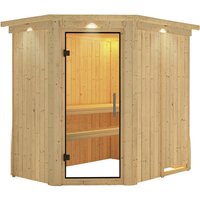 KARIBU Sauna »Wenden«, für 3 Personen, ohne Ofen - beige von Karibu