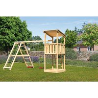 KARIBU Spielturm, BxHxT: 415 x 270 x 264 cm, natur - braun KARIBU Spielturm, BxHxT: 415 x 270 x 264 cm, natur - braun von Karibu