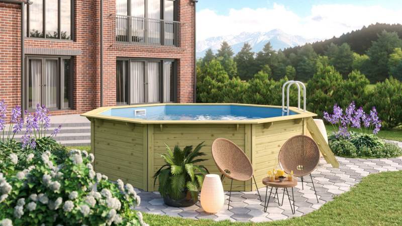 Karibu Achteckpool Massivholzpool kdi Schwimmbecken Gartenpool, Massivholz, witterungsbeständig, wetterfest Karibu Achteckpool Massivholzpool kdi Schwimmbecken Gartenpool, Massivholz, witterungsbeständig, wetterfest von Karibu