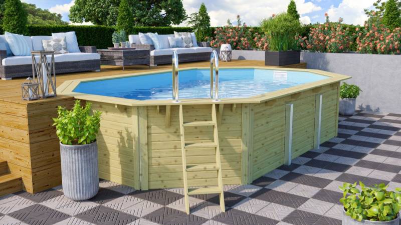 Karibu Achteckpool Massivholzpool kdi Schwimmbecken Gartenpool, Massivholz, witterungsbeständig, wetterfest Karibu Achteckpool Massivholzpool kdi Schwimmbecken Gartenpool, Massivholz, witterungsbeständig, wetterfest von Karibu