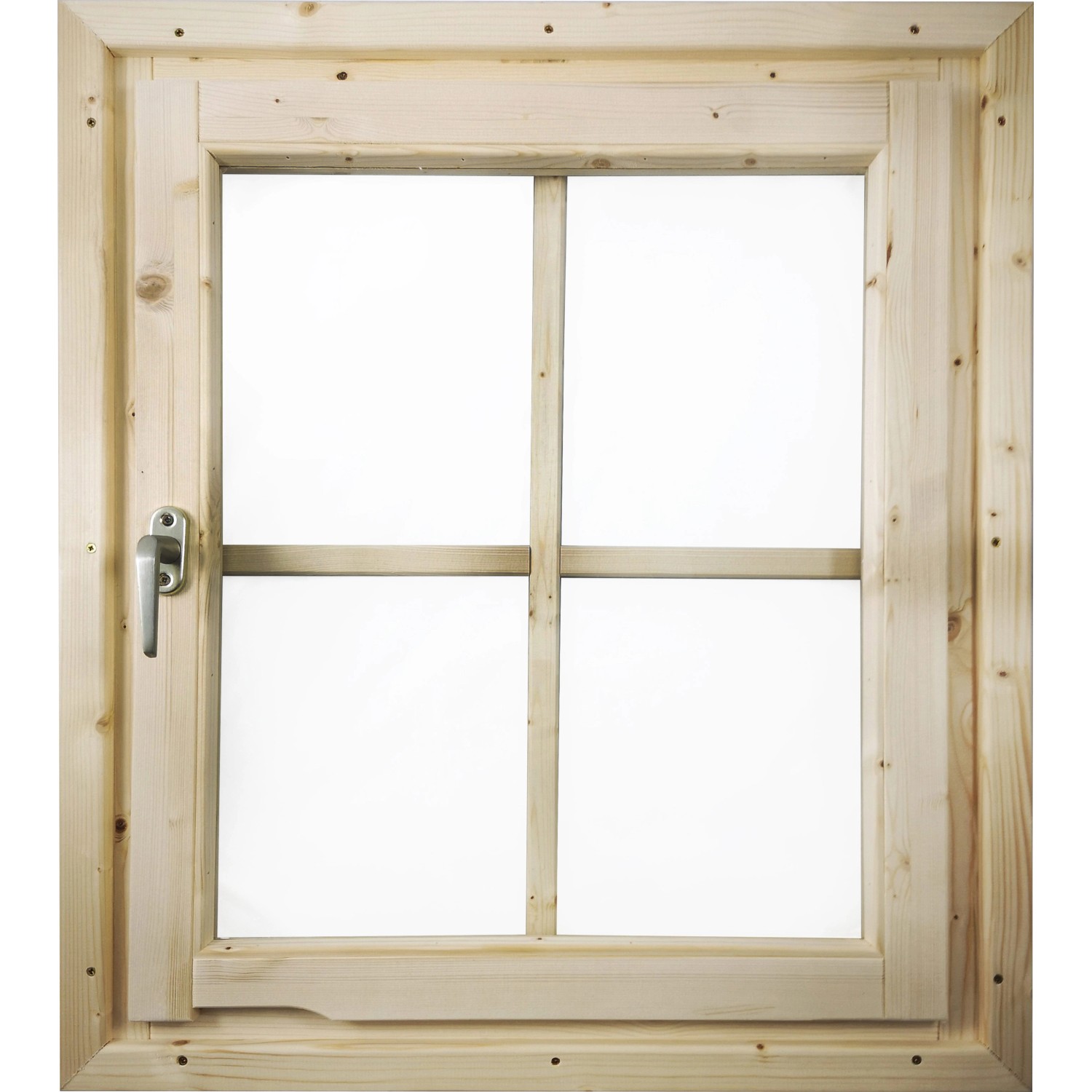 Karibu Fenster für 38mm Dreh-/Kippbeschlag Naturbelassen 69 cm x 80 cm von Karibu