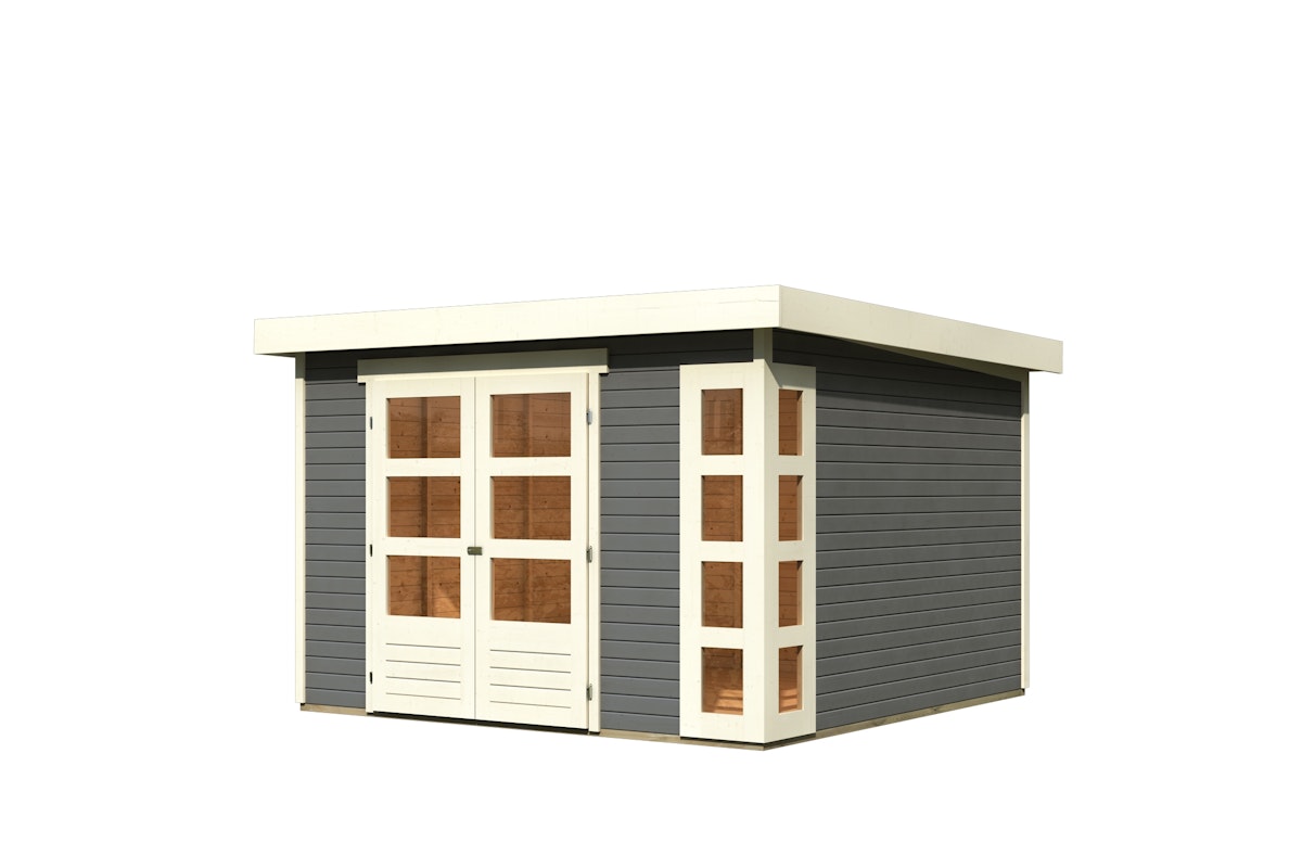 Karibu Gartenhaus Kerko 6 - 19 mm-302 x 306 cm-terragrau - 50% Rabatt auf Dacheindeckung Karibu Gartenhaus Kerko 6 - 19 mm-302 x 306 cm-terragrau - 50% Rabatt auf Dacheindeckung von Karibu