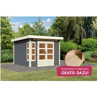 Karibu Gartenhaus "Kolimasee 6" terragrau von Karibu