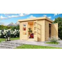 Karibu Gartenhaus Loco 1 natur Fichte B/H/T: ca. 213x217x211 cm von Karibu