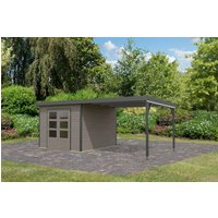 Karibu Gartenhaus ""Plutino D" SET, Anbaudach 3 m Breite" von Karibu