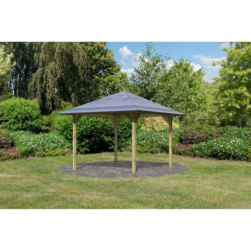 Karibu Pavillon 'Sevilla' Fichte kesseldruckimprägniert 265 x 265 cm von Karibu