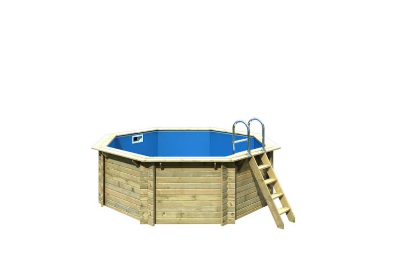 Karibu Pool Modell 1 A - kesseldruckimprägniert Sparset inkl. Sandfilteranlage & Skimmer 10% Frühbucher-Rabatt von Karibu
