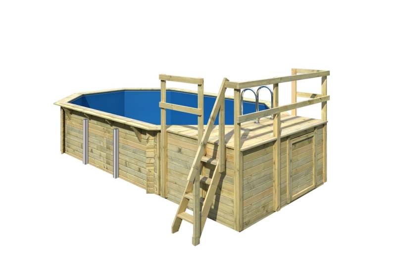 Karibu Pool Modell 4 Classic C - kesseldruckimprägniert 10% Frühbucher-Rabatt von Karibu