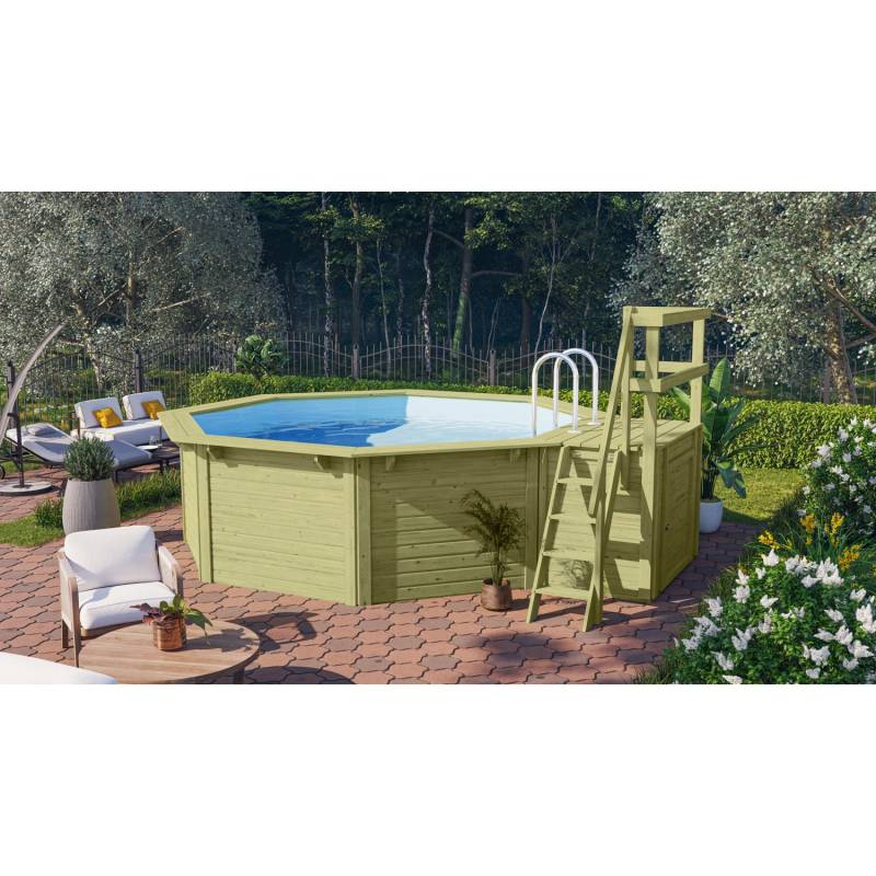 Karibu Pool X1 KDI Innenhülle Blau von Karibu