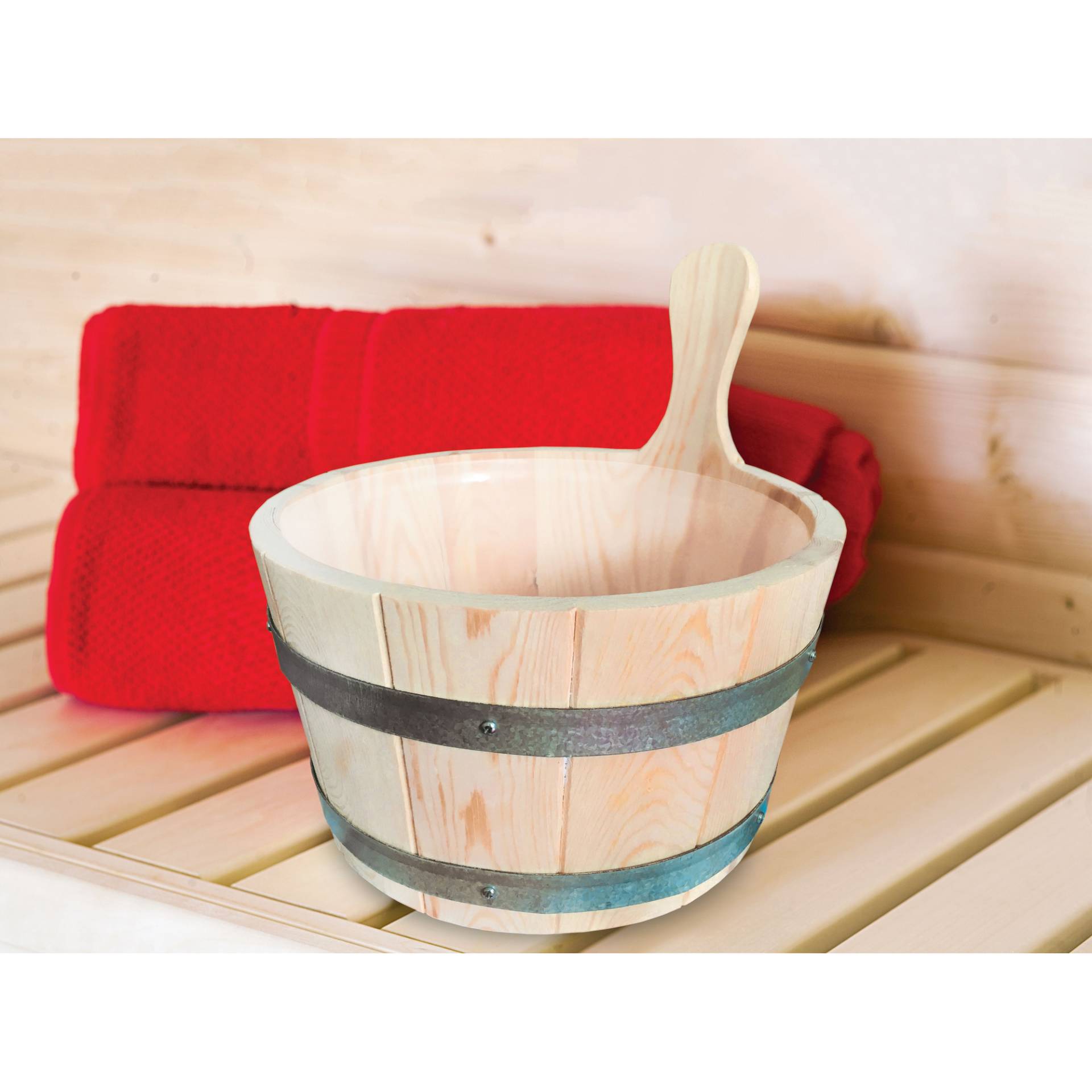 Karibu Sauna Aufgusskübel Fichte natur 4 l, mit Kunststoffeinsatz Karibu Sauna Aufgusskübel Fichte natur 4 l, mit Kunststoffeinsatz von Karibu