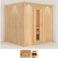 Karibu Sauna "Dima", (Set), ohne Ofen von Karibu