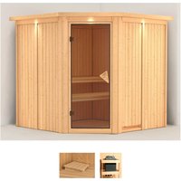 Karibu Sauna "Jarla", (Set), ohne Ofen von Karibu