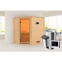 Karibu Sauna ""Juli" mit bronzierter Tür, naturbelassen" aus hochwertiger nordischer Fichte Karibu Sauna ""Juli" mit bronzierter Tür, naturbelassen" aus hochwertiger nordischer Fichte von Karibu