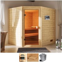 welltime Sauna "Trixi", 4,5-kW-Bio-Ofen mit ext. Steuerung von Welltime