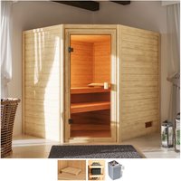 welltime Sauna "Trixi", 4,5-kW-Ofen mit int. Steuerung von Welltime