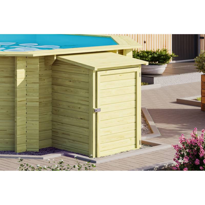 Karibu Technikbox naturbelassen 87 x 121 x 74 cm von Karibu
