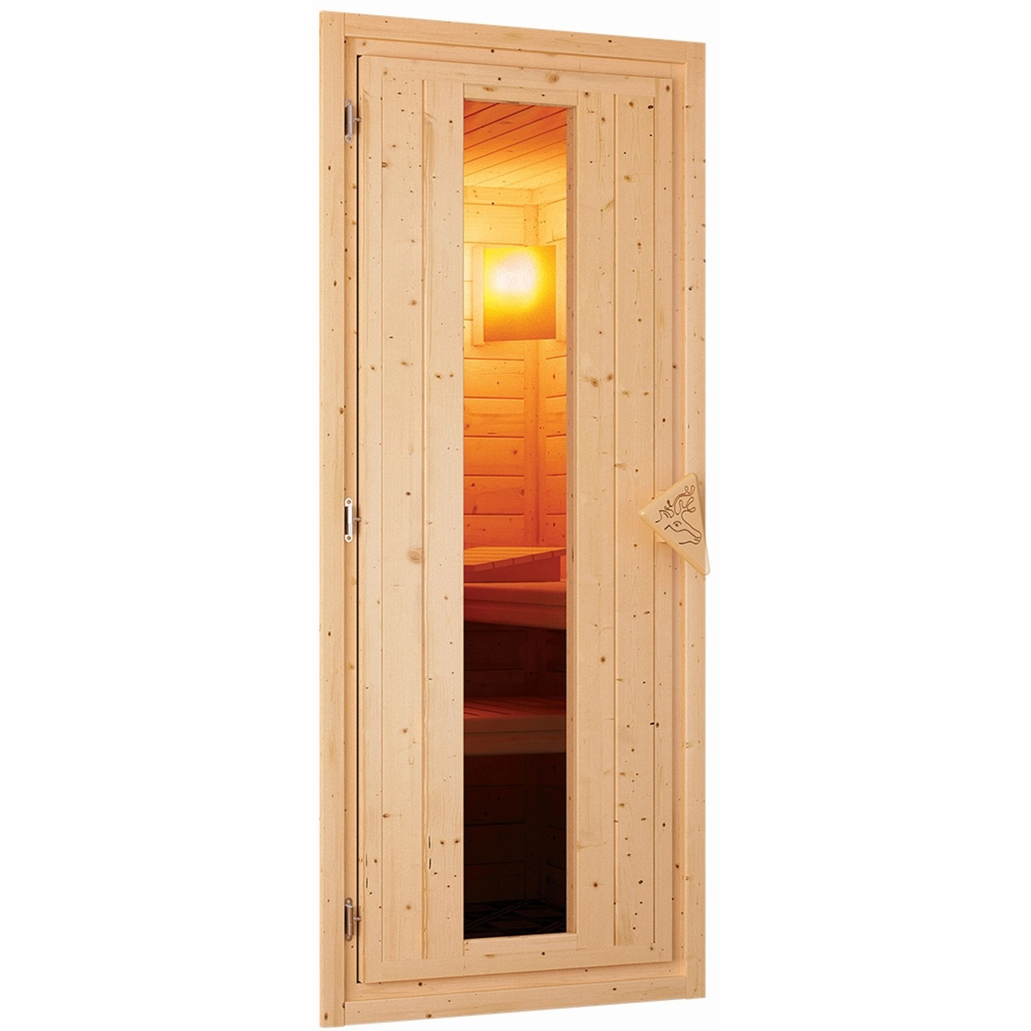 Karibu Türpaket Sauna Energiespartür Holz 38 + 40 mm von Karibu