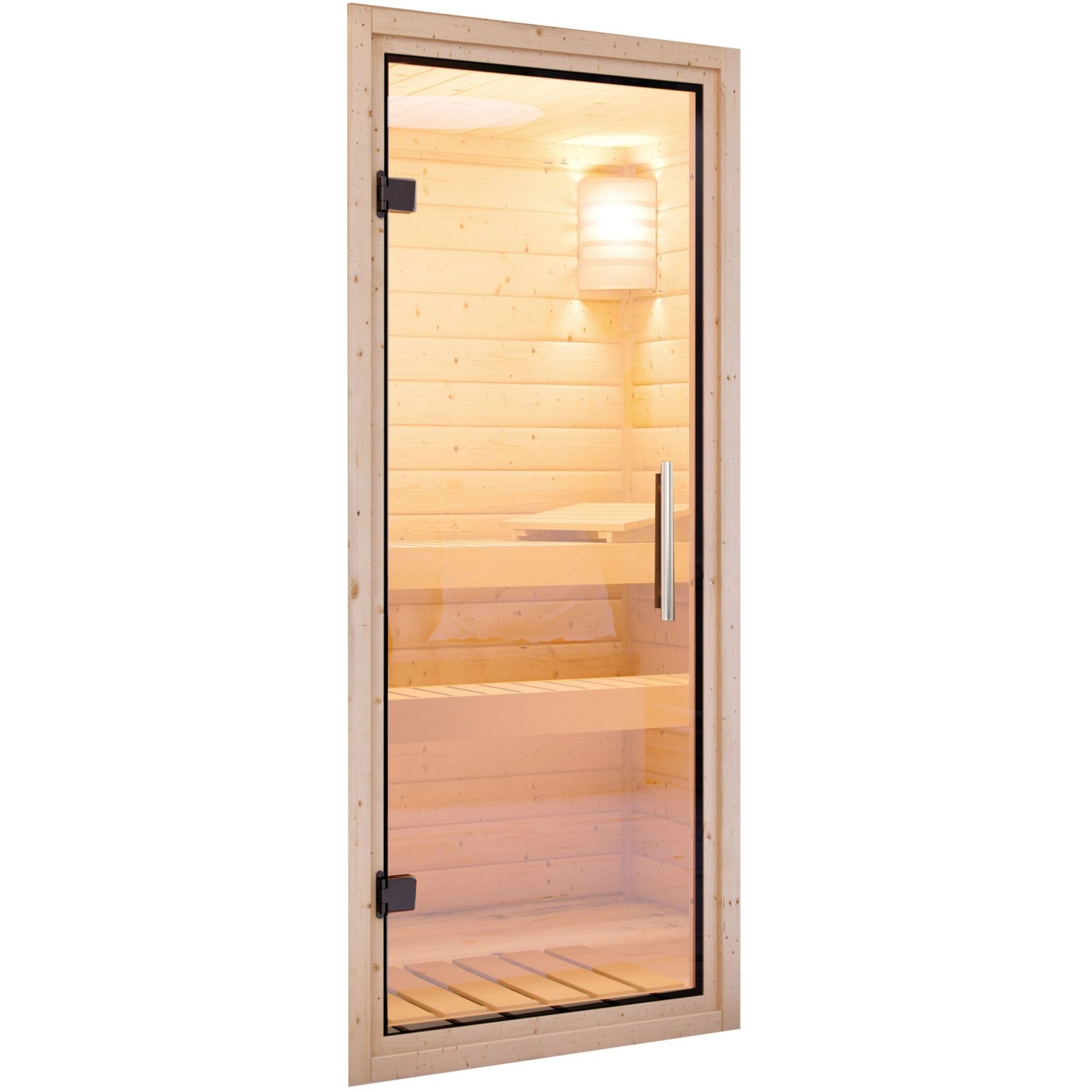 Karibu Türpaket Sauna Klarglas 68 mm 655 * 1750 mm von Karibu