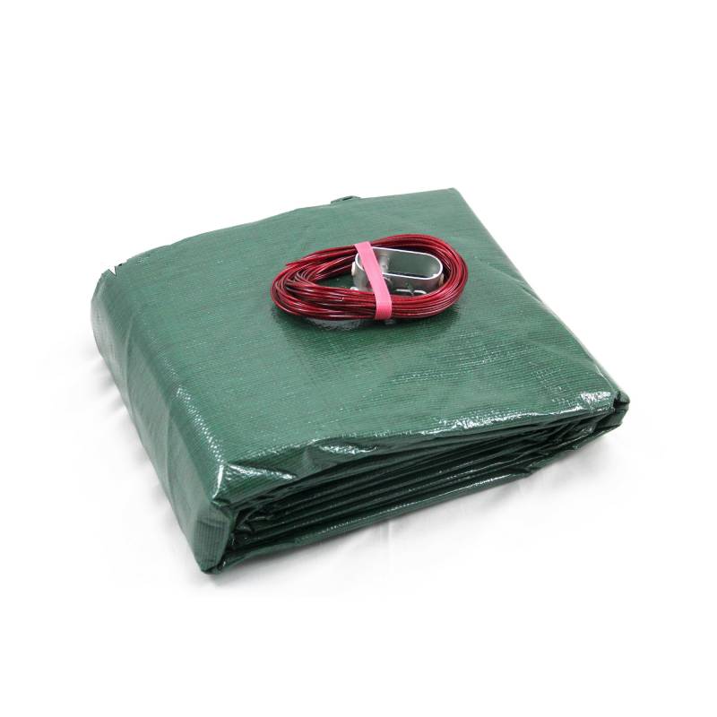 Karibu Winterabdeckplane grün 480 x 480 cm, für Massivholzpool Modell 1 von Karibu