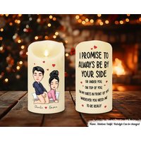 Ich Verspreche, Immer An Ihrer Seite Zu Sein - Paar Personalisierte Benutzerdefinierte Led Kerze, Hochzeitstag Geschenk, Andenken Kerze Ich Verspreche, Immer An Ihrer Seite Zu Sein - Paar Personalisierte Benutzerdefinierte Led Kerze, Hochzeitstag Geschenk, Andenken Kerze von KarinSchubertStudio