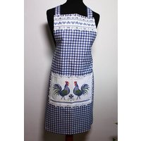 Küchenschürze Bunter Hahn Und Borte Küchenschürze Bunter Hahn Und Borte von KarinsHanddruck