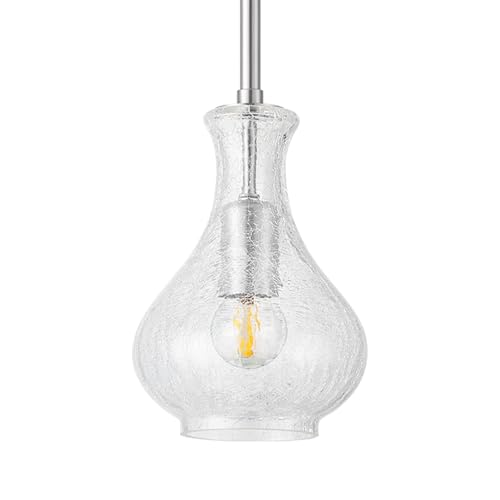 Karjearl Lampenschirme, Glas-Pendelleuchten, Ersatz Crackle Clear Glass Shades für LTMM04-BN, nur Lampenschirm Karjearl Lampenschirme, Glas-Pendelleuchten, Ersatz Crackle Clear Glass Shades für LTMM04-BN, nur Lampenschirm von Karjearl