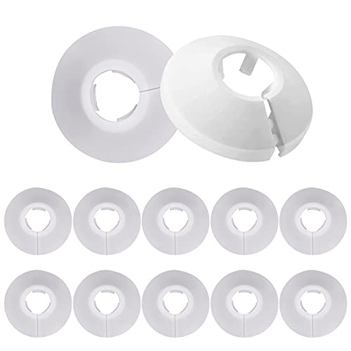 12 Stück Heizkörperrosetten, Heizungsrohr Rosetten Kunststoff Heizkörper Weiß Abdeckung Rohrabdeckung Rohrschelle Einzelrosette für Heizungsrohre, Abdeckung, Rohrmanschette, Heizung, Heizkörper, 16mm 12 Stück Heizkörperrosetten, Heizungsrohr Rosetten Kunststoff Heizkörper Weiß Abdeckung Rohrabdeckung Rohrschelle Einzelrosette für Heizungsrohre, Abdeckung, Rohrmanschette, Heizung, Heizkörper, 16mm von Karjiaja