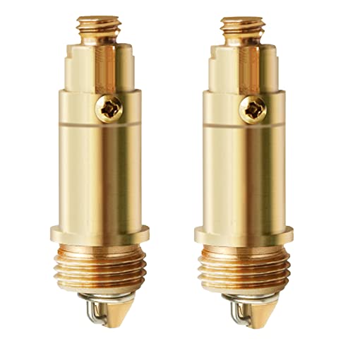 2 Stück Ersatz-Spüle Click Clack Ablauf-Ersatzteile Ablaufstutzen Click Clack Push Pop Up interne Feder Messing Stöpsel Schraube Waschbecken Stöpsel Pop Up Click Clack Schlitz Stöpsel Schraube von Karjiaja
