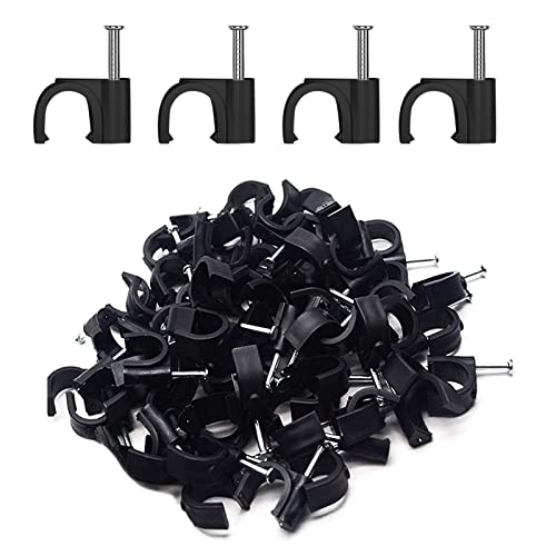 200 Stück 6 mm schwarze runde Kabelclips Management Kabel ordentliche Clips elektrische Kabel Wandclips Drahtklemmen Kabelführungsclips Draht Nagel Clips Drahtstifte Nägel Reißzwecken Halter 200 Stück 6 mm schwarze runde Kabelclips Management Kabel ordentliche Clips elektrische Kabel Wandclips Drahtklemmen Kabelführungsclips Draht Nagel Clips Drahtstifte Nägel Reißzwecken Halter von Karjiaja