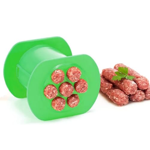 Cevapcici Presse Hot Dog Maker - Manual Hot Dog Wurstform Set, DIY-Küchenutensilien, Cevapcici Maker Hot Dog Maschine Fleischstäbchen Quetscher (Grün) von Karkar