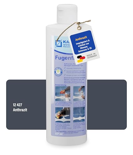 Karl Dahm® Fugenfärber Anthrazit 237 ml – Hochwertige Fugenfarbe für Innen & Außen | Wasser- & schmutzabweisend | Einfache Anwendung Art. 12427 von Karl Dahm