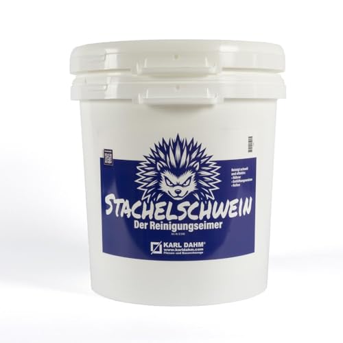 Karl Dahm® Stachelschwein Reinigungseimer, 30 Liter, zur einfachen Reinigung von Quirlen und Mischwerkzeugen von Karl Dahm
