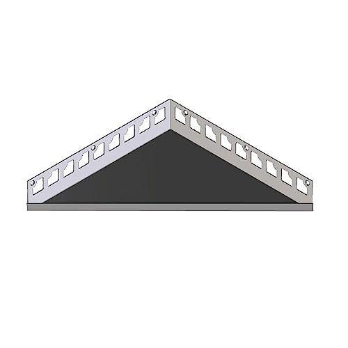 Karl Dahm 1x befliesbare Duschablage zum Einfliesen 270 x 270 x 380 mm I Duschablage ohne Bohren I Duschablage Edelstahl I Schöne Duschhalterung I Duschzubehör & Badzubehör ohne Bohren – 12682 von Karl Dahm