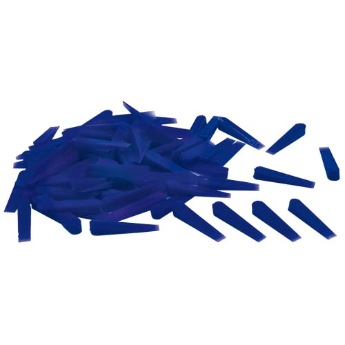 Karl Dahm Fliesenkeile aus Plastik, blau, 500 Stück I Länge 30 mm, Breite 6 mm, Höhe 5 mm I Leichtes Fliesen legen mit professioneller Fliesen Verlegehilfe – 10435 von Karl Dahm