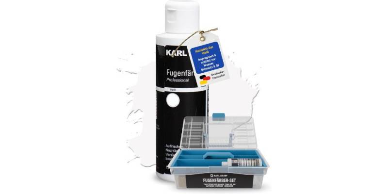 Karl Dahm Fugenfarbe Karl Dahm® Fugenfärber-Komplettset 120 ml - Innen & Außen von Karl Dahm