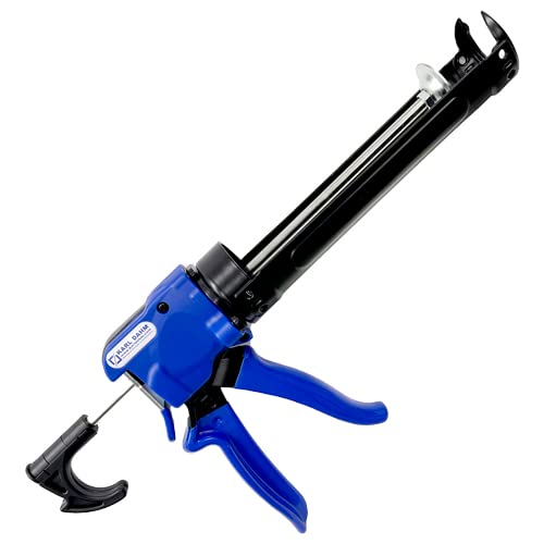Karl Dahm Fugenpresspistole 310 ML Kartuschenpresse aus Metall mit Spezial-Kolben - Kartuschenpistole für alle gängigen 310 ML Dicht- und Klebstoffkartuschen von Karl Dahm