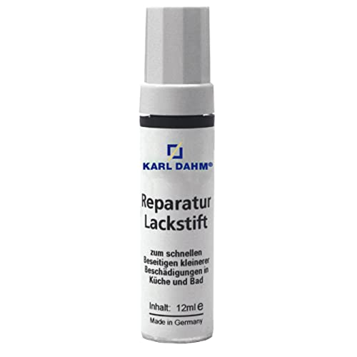 Karl Dahm Lackstift für Fliesen Manhatten 12ml I Stift für kleinere Beschädigungen an Keramik, Emaille & Acryl I Speziallack für Küche & Bad – 11281 von Karl Dahm