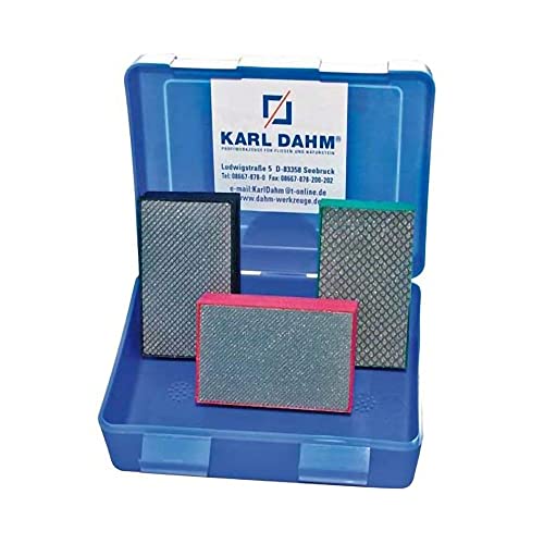Karl Dahm Schleifset Diamant, Körnung 60 – 200 I Profi-Handschleifer-Set zum Brechen und Schleifen von Naturstein und Feinsteinzeug – 50279 von Karl Dahm