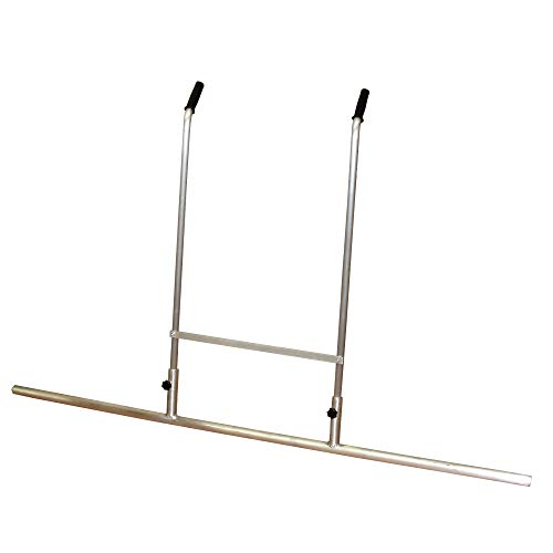 Karl Dahm® Schwabbelstange 160 cm I Aluminium Schwabbelstange mit Doppelgriff I Fliesenlegerzubehör I Fliesenleger-Werkzeug zum gleichmäßigen Einbau von Fließestrichen – 11027 von Karl Dahm