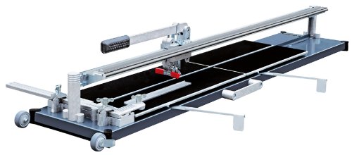 Kaufmann Fliesenschneider TopLine PRO 1250 mit einer Gesamtschnittlänge von 1250 mm und 2 Führungsschienen Robust Ausführung mit Stahl-Grundplatte 10.848.05 von Karl Dahm