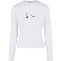 Karl Kani Langarmshirt "Karl Kani Damen KW-LS012-002-01 SMALL SIGNATURE RIB LS WHITE" 1 Stk. tlg. von Karl Kani