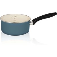 Emaillierter Stieltopf Petrol, 16 cm von Karl Krüger
