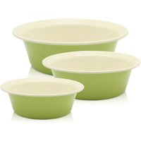 Emailliertes Schüssel-Set JUIST 3 tlg. (20, 24, 28 cm) von Karl Krüger