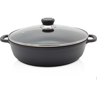 Aluguss Servierpfanne DELTA rund mit Deckel, 28 cm von Karl Krüger