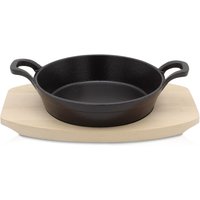 Eisenguss Servierpfanne TOLEDO mit Holzteller, 18 cm von Karl Krüger