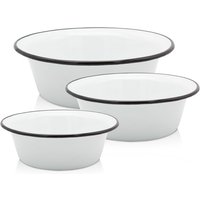 Emailliertes Schüssel-Set 3 tlg. (16, 20, 24 cm) von Karl Krüger