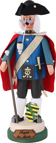 Karl Werner Räuchermännchen August der Starke - 27cm - Original Erzgebirge Räuchermann von DREGENO
