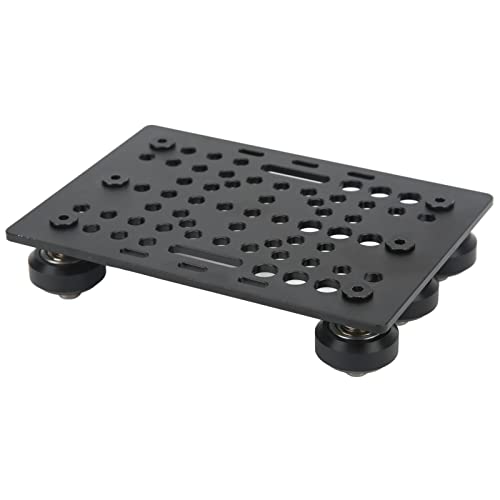 Karlak Aluminium-Geld-Platten-3D-Druckerzubehör, Schwarze Anodierte Oberfläche, Faltschlitze für 3D-Drucker, CNC-Latten, Zahnrad-Hobbing-Maschinen, (Schwarze Schwangerschaft) von Karlak