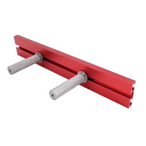 Karlak Aluminiumlegierschieber Slot -Zaun -Kit mit Stopp, Passt 19 -mm -Tischlöcher für Holzbearbeitungssägen, Workbench von Karlak