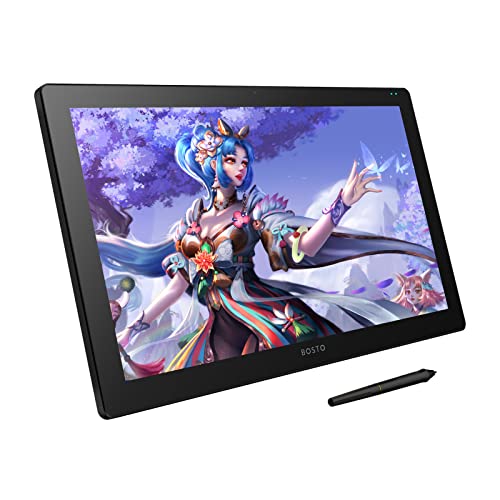 X7 Zeichentablett H-IPS-LCD-Bildschirm 21,5-Zoll-Grafik-Zeichentablett mit 120% sRGB-Neigungsfunktion Digital Art Zeichenblock 8192 Druck 8 anpassbare Tastenkombinationen Verstellbarer Ständer von Karlak